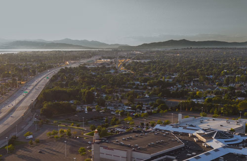 aerial view of provo